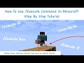  how to use the execute command in minecraft 
