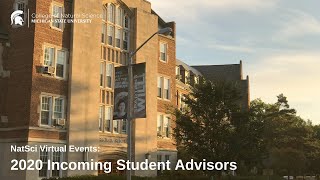 NatSci Virtual Event: Incoming Student Advisors Panel Session