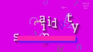 SAPIDITY - HOW TO PRONOUNCE SAPIDITY #sapidity