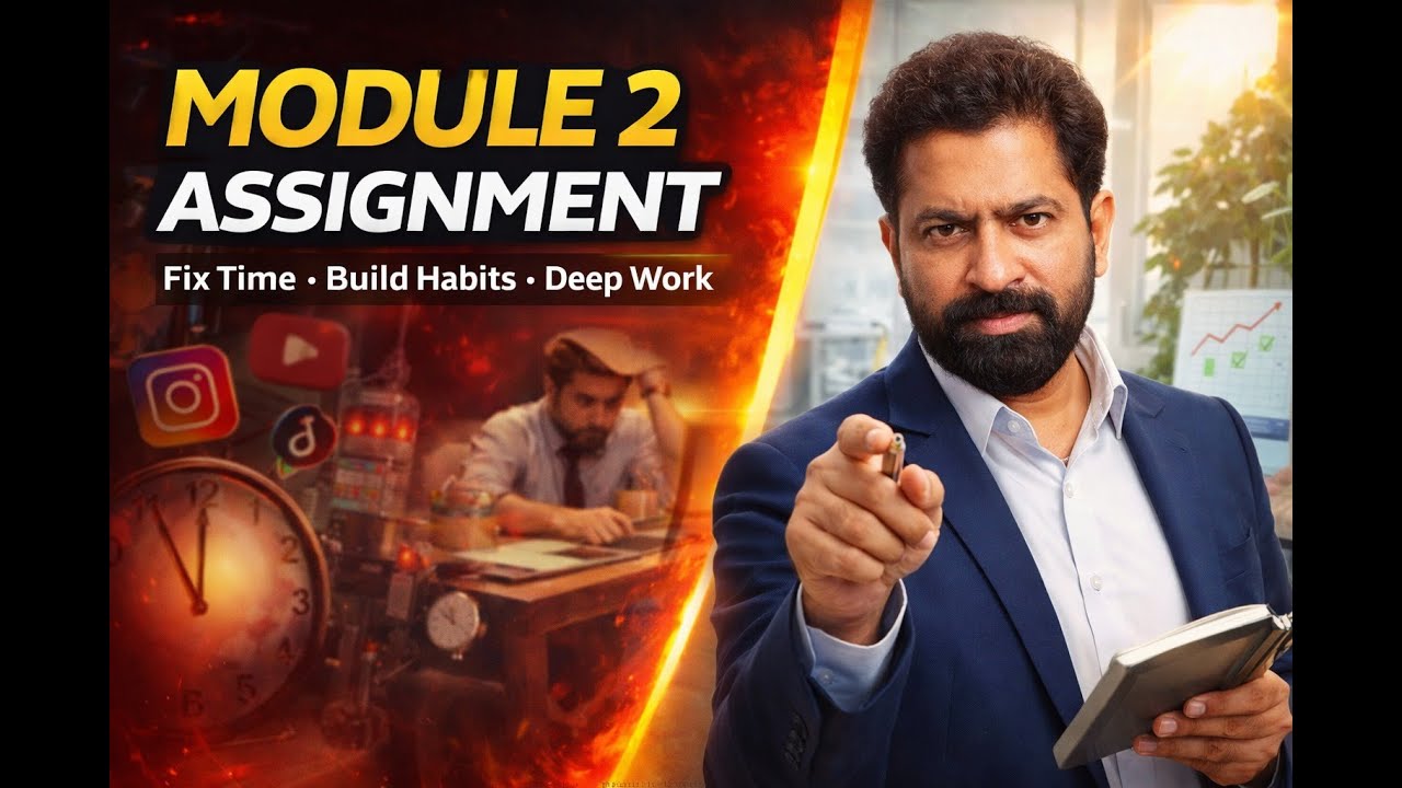 Module 2 Assignment Fix Time Leakage, Build Powerful Habits & Master Deep Work