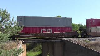 CP 113 intermodal stack train at Beare.