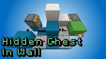 Minecraft Tutorial: Hidden Chest Behind Wall