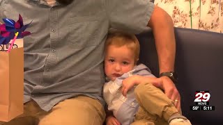 Family of toddler meets anonymous liver donor who saved his life