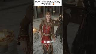 Royal Status, Dusty Wardrobe 😂 #moddedskyrim #skyrim #gaming