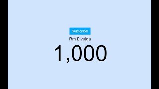 1.000 Inscritos Rm Divulga