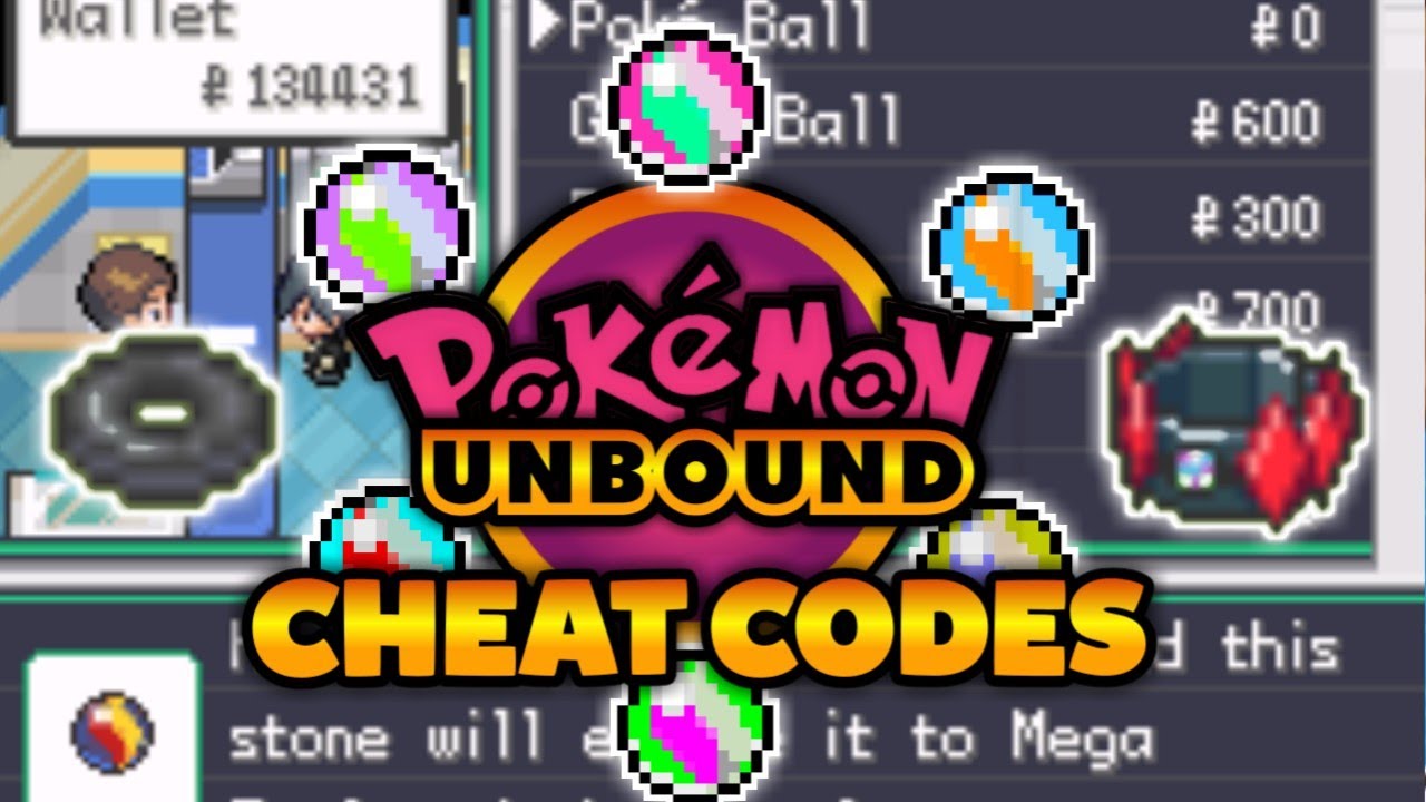 Pokemon Unbound Cheats: Mega Items, Evolutions & More