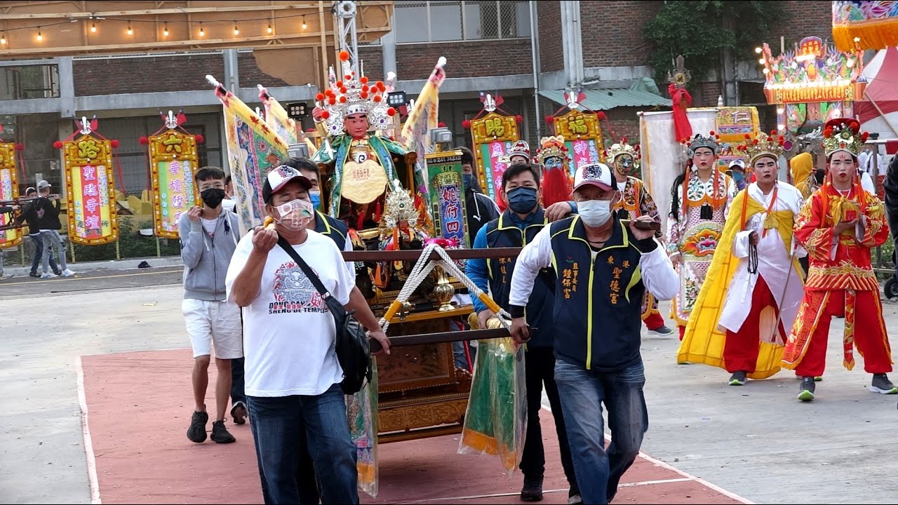 高雄朝元宮鐵路媽祖~恭送下茄苳泰安宮天上聖母回駕~仁武林海三聖母美女媽祖代言人＋來自東港的姚府四千歲駕前十二家司~報壇出發搶先看!