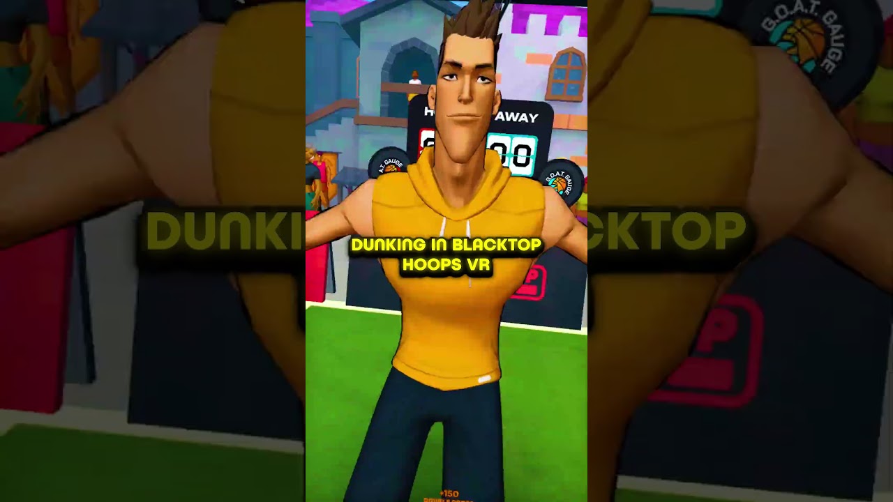 dunking in REAL LIFE vs in VR...