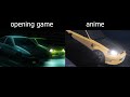 Initial D Extreme Stage OP - compare opening game with the anime