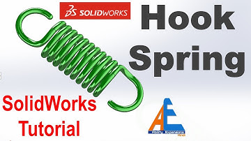 Hook Spring, How to create hook spring in solidworks, solidworks tutorials in hindi for beginners
