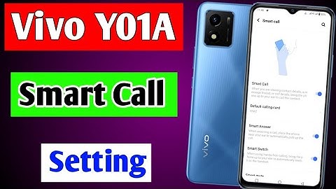 Vivo y01a me smart call setting on kaise kare | how to enable smart call in Vivo y01a