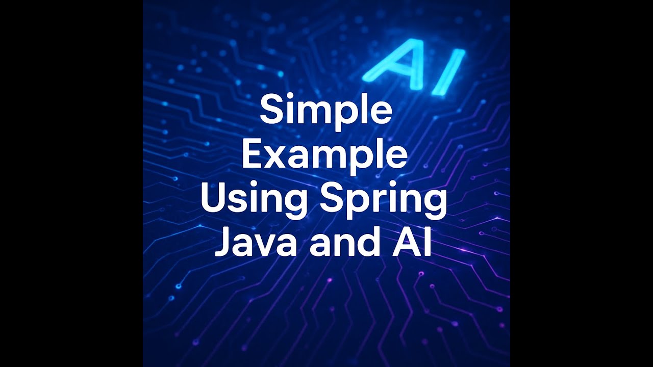 Java Spring AI Video#2 - Simple Example Using Spring, Java and AI