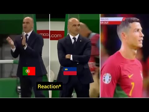 Portugal Coach Martinez reaction to Cristiano Ronaldo vs Liechtenstein!!😲🇵🇹🇱🇮