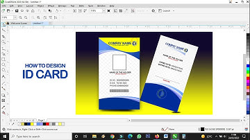 How to Design Company ID CARD / Graphic Design Tutorials / Tips for using Corel Draw