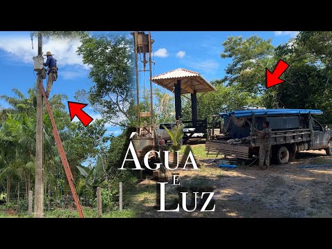 Colocando ÁGUA encanada e ENERGIA Elétrica no RANCHO, está tudo encharcado não foi fácil!