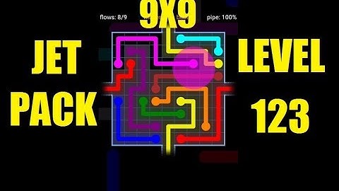 Flow free wraps game solution Jet Pack level 123 | Flow free 9x9