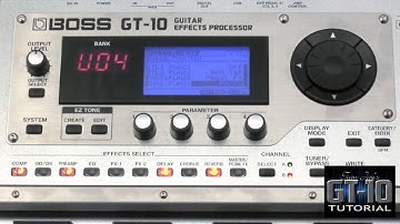 Boss GT10 Tutorial Chapter 7 - Ex 2 Internal Pedal