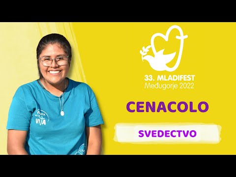 33. MLADIFESTE SVEDECTVO: Cenacolo