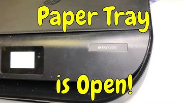 Fix HP Envy 5052 5055 Error - Paper Tray is Open - Tab is Broken