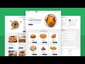 Complete responsive food  restaurant website design using html  css  javascript  from scratch