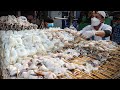 매일 팔리는 꼬치만 2천개?! 탱글쫀득 오징어 쭈꾸미 꼬치 노상 / Thai street food