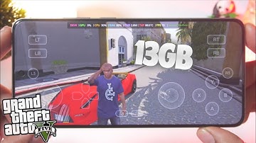 GTA 5 LITE (13GB) on Android?! 😱🔥 | Gamehub Emulator GTA5 Gameplay 