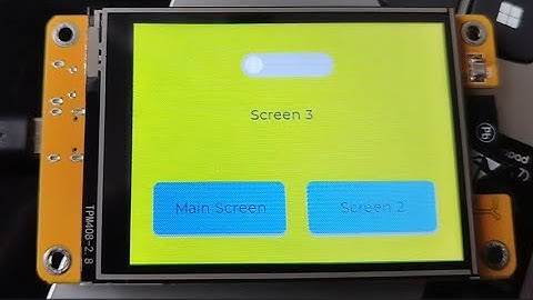 LVGL ESP32 2432S028R CYD (Beginner) tutorial on using Button events to navigate between screens.
