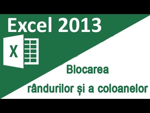 Video: Cum blochez anumite coloane în Excel?