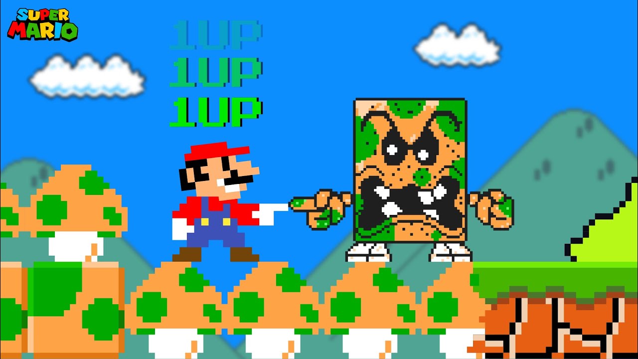 Mario Becomes Immortal With the Power to Turn Anything Into 1-Up Mushrooms