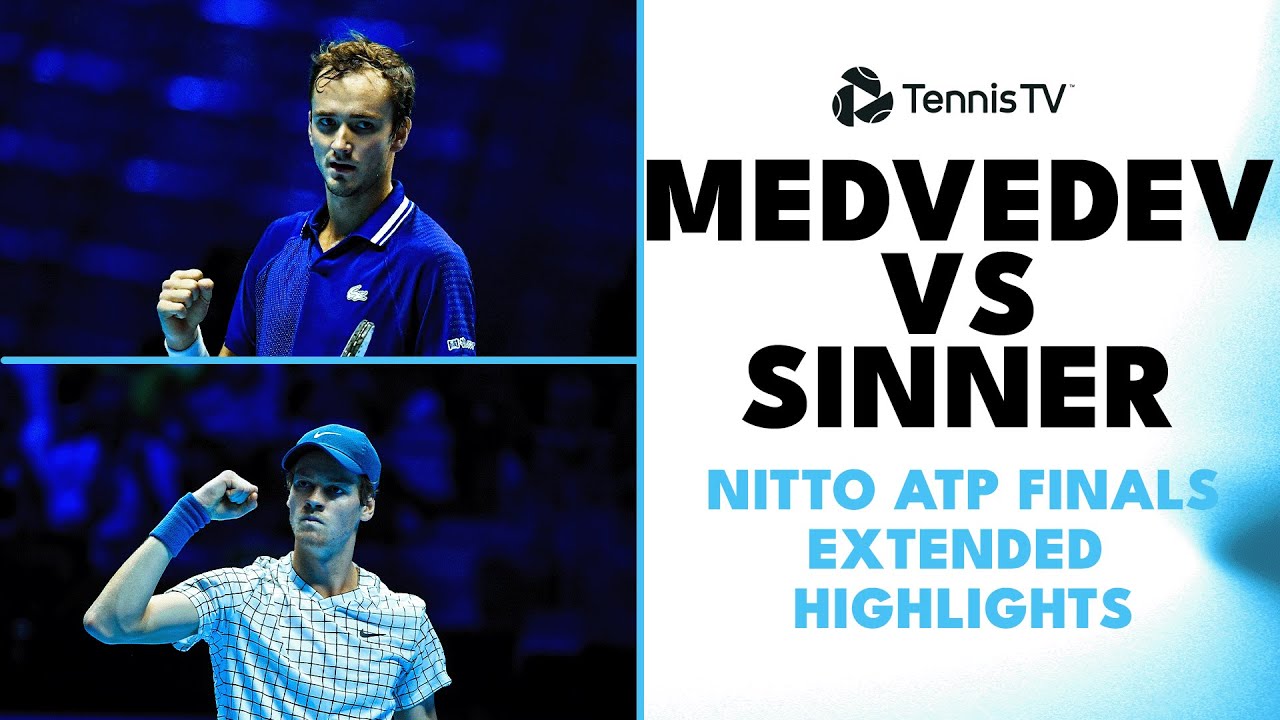 Daniil Medvedev vs Jannik Sinner ATP Finals 2021 Extended Highlights