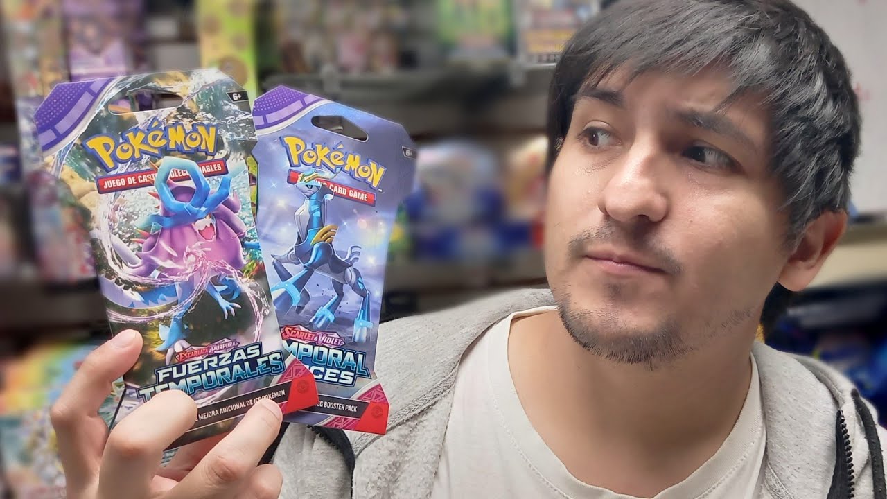 Abro sobres de POKEMON Fuerzas temporales - YouTube
