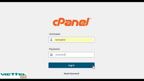Dịch vụ Hosting: phần 2 hướng dẫn đổi mật khẩu Cpanel