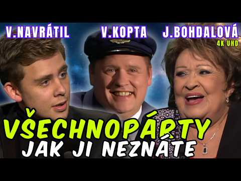 Všechnopárty JAK JI NEZNÁTE | Bohdalová, Kopta, Navrátil | 4K UHD | Nejkvalitnější verze