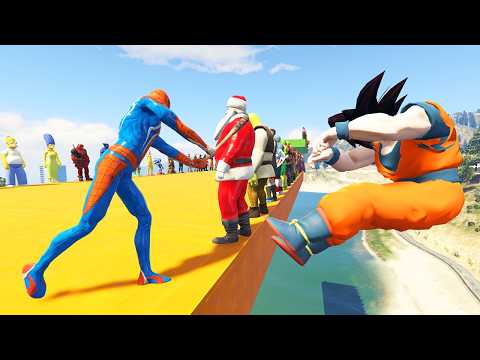 GTA 5: THAT WAS BRUTAL! SPIDER-MAN WITH A BASEBALL BAT vs SUPERHEROES! (Euphoria Physics) Ep.02