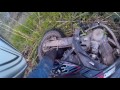 Bad dirtbike crash!(foot stuck in back tire)