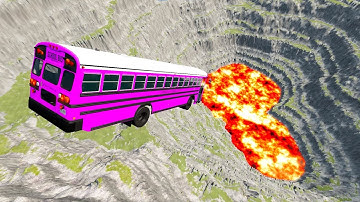 BeamNG.Drive - Leap Of Death Car Jumps and Falls Crashes #17