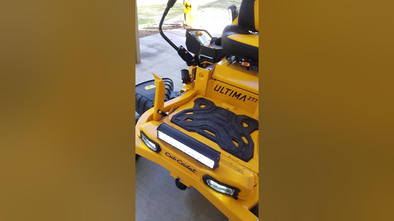 Cub Cadet Ultima ZT1 suspension seat and LED lights YouTube