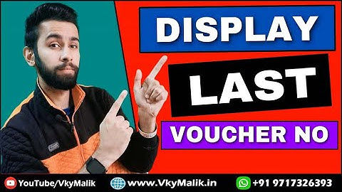 Display Last Voucher Number TDL File | Tally Prime All TDL Free Download | Tally Prime Free TDL File