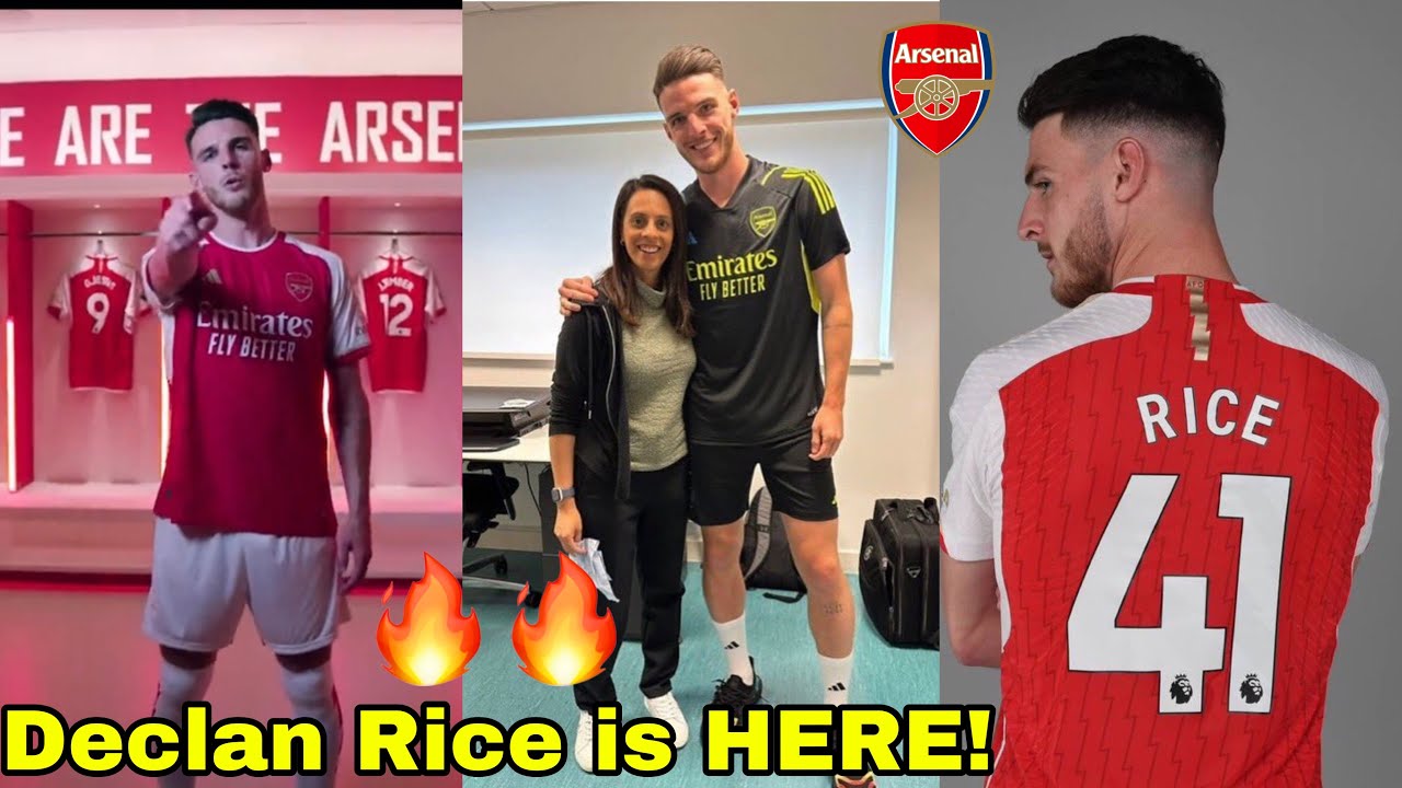 WELCOME To Arsenal DECLAN RICE!🔥Arsenal sign Declan Rice From West Ham ...