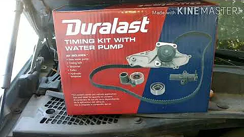 2006 Chrysler 300 3.5 l timing belt kit and water pump replacement part 1 video.