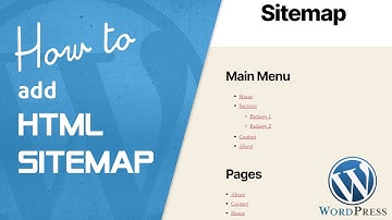How to add HTML sitemap into WordPress website