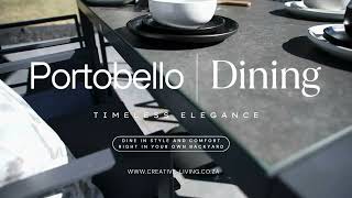 Portobello Collection - Modern & Elegant Outdoor Furniture Set | Stackable Chairs Style & Comfort