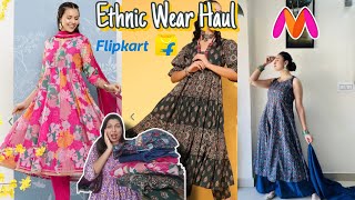 Ethnic Wear Haul// Anarkali suit Haul #ethinicwear #myntra#flipkart #youtube#trending