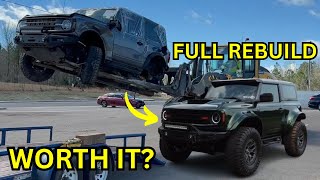 REBUILDING A ROLLED 2022 FORD BRONCO IN 21 MINS OR LESS