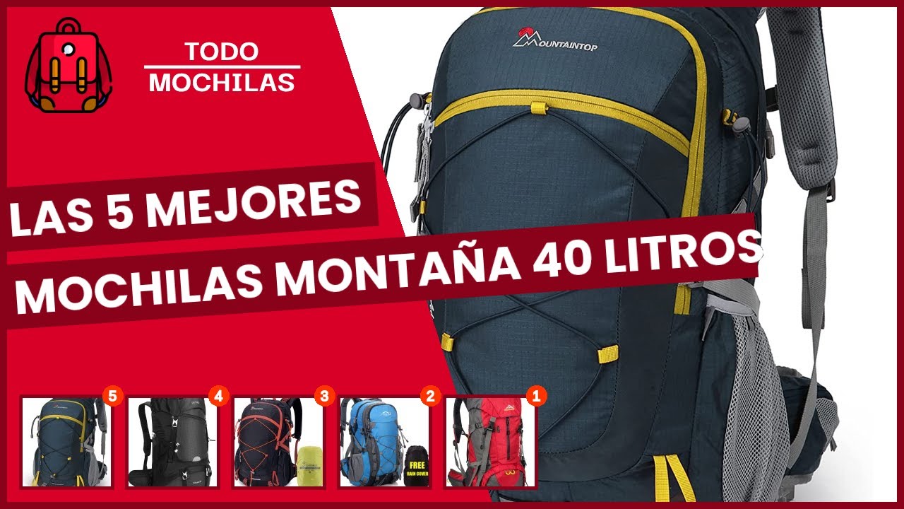 Mochilas Senderismo 40 litros Set, Impermeable Mochila Hombre