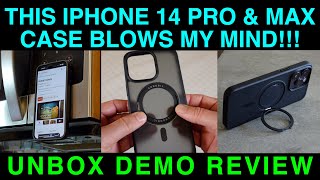 360 Stand Magsafe iPhone 14 Pro & Max Matte Magnet Case Andobil Demo Review Unbox Swivel Ring