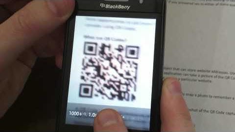 How to use QR Codes on your Blackberry