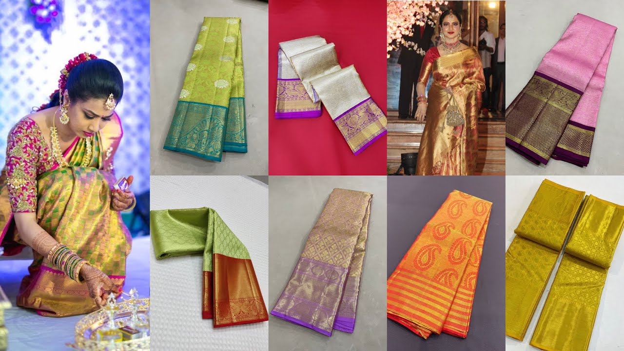 Latest kanchipuram silk sarees|kanchi Pattu sarees - YouTube