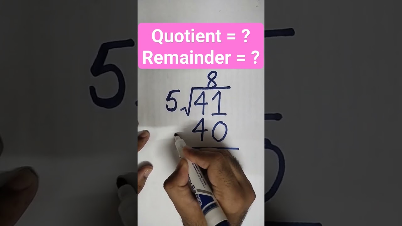 Quotient & Remainder = ?#viral #shorts #trending #viralvideo #shortsfeed #viralshorts #viralreels