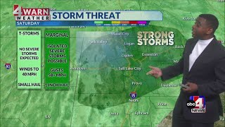 Utah temperatures rise for the weekend before storm arrives
